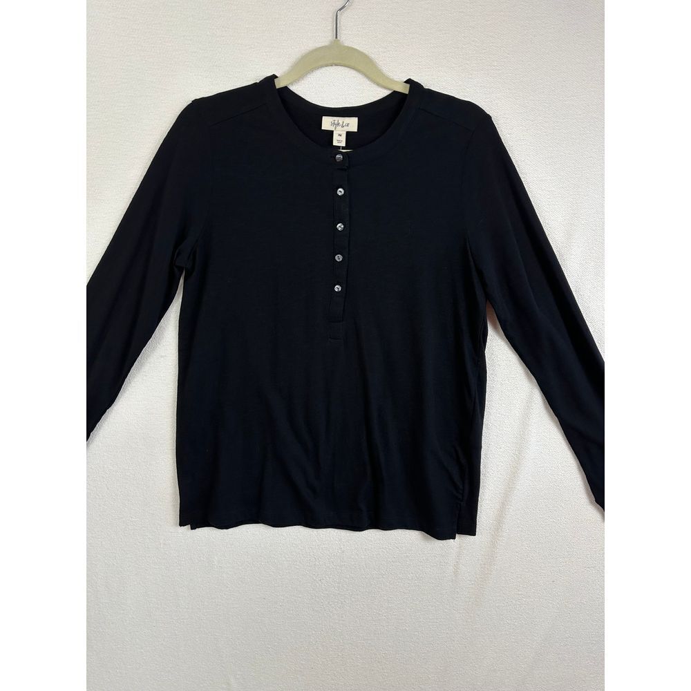 Style &‎ Co Top Women's Medium Petite Long Sleeve NWT